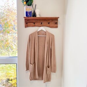 Barefoot CozyChic Lite® Long Driftwood Cardigan SZ SM